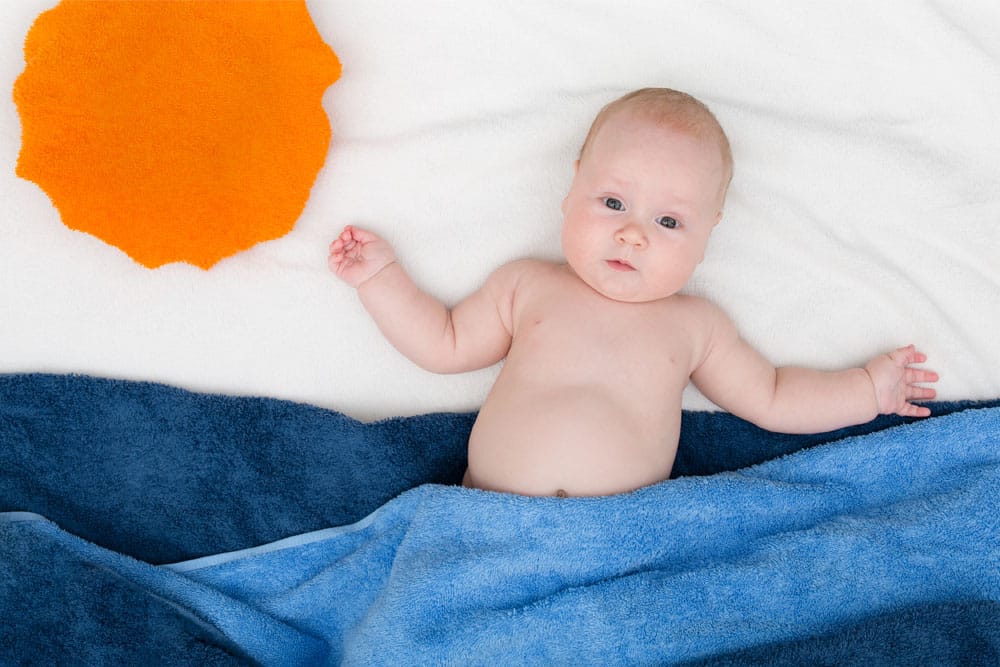 Tripa hinchada en los bebés: ¿es normal?